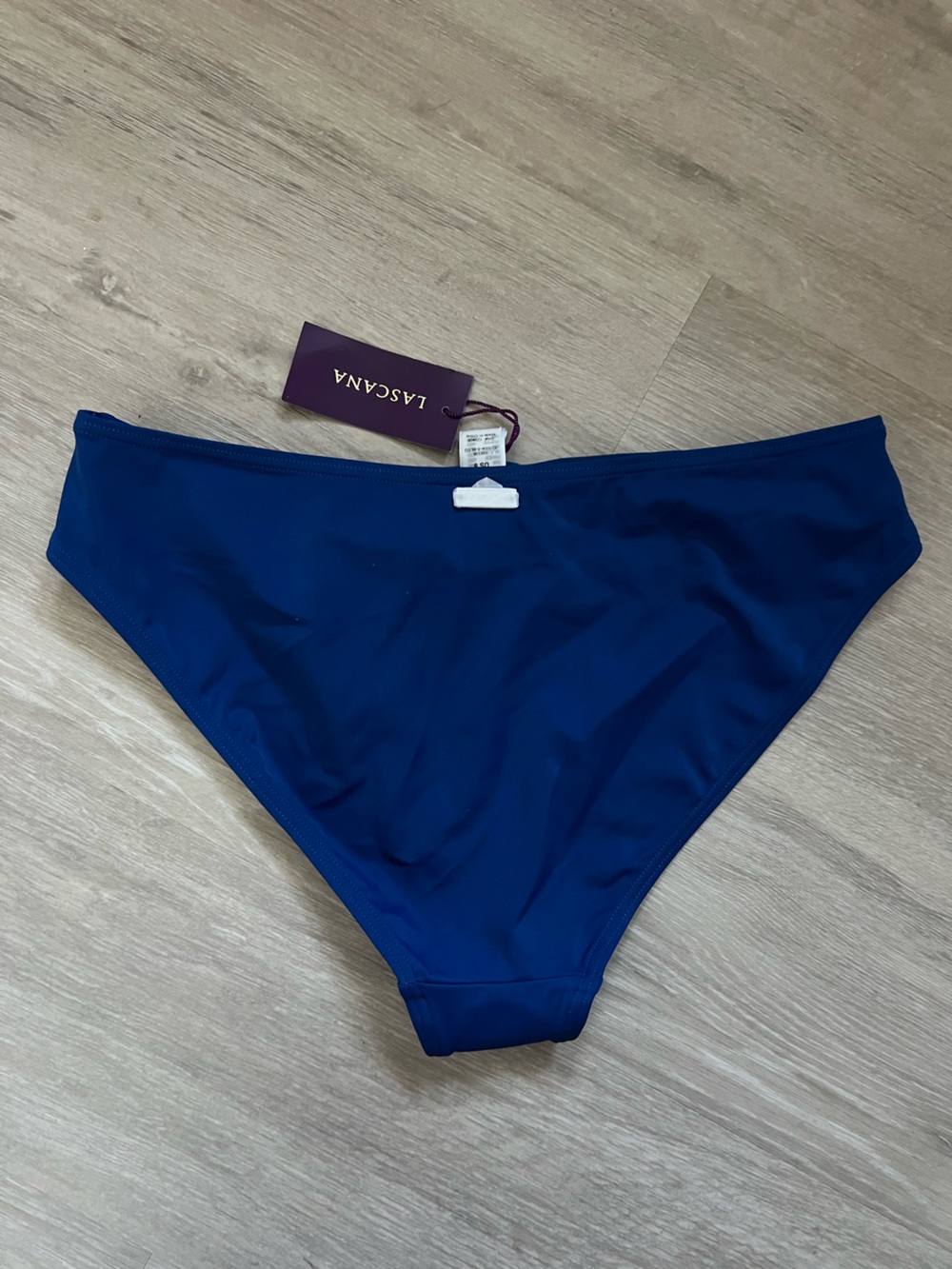 Lascana Navy Bikini Swim Bottom with Teal Twist Detail NWT 8 - Picture 2 of 5